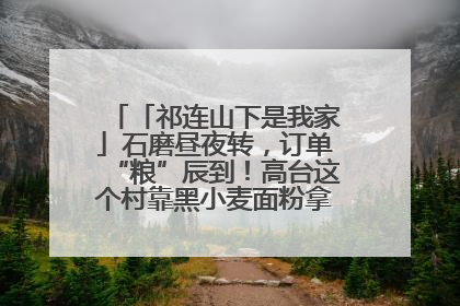 「祁连山下是我家」石磨昼夜转，订单“粮”辰到！高台这个村靠黑小麦面粉拿下成立来最大订单
