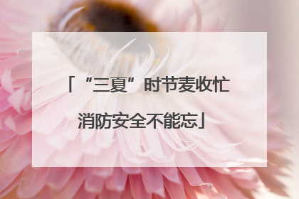 “三夏”时节麦收忙 消防安全不能忘
