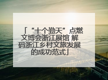 “十个勤天”点燃文博会浙江展馆 解码浙江乡村文旅发展的成功范式