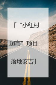“小红村超市”项目落地安吉