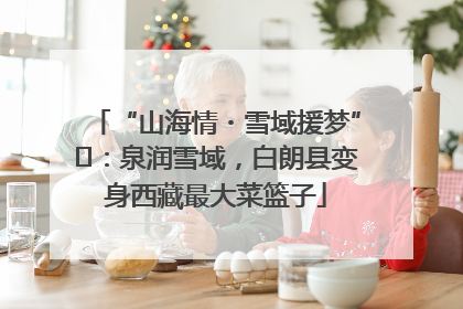 “山海情・雪域援梦”⑪：泉润雪域，白朗县变身西藏最大菜篮子