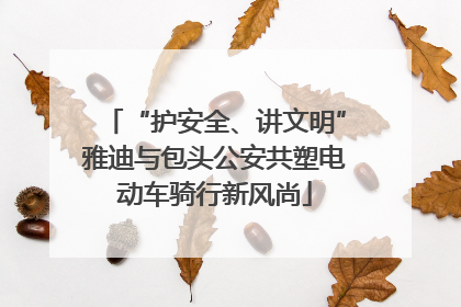 “护安全、讲文明”雅迪与包头公安共塑电动车骑行新风尚