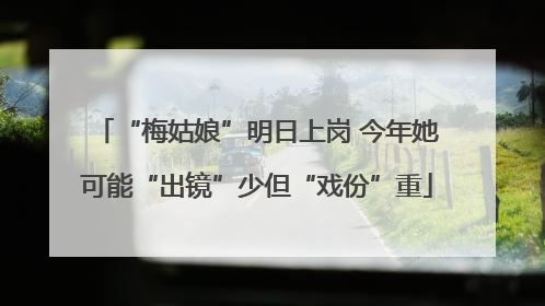 “梅姑娘”明日上岗 今年她可能“出镜”少但“戏份”重