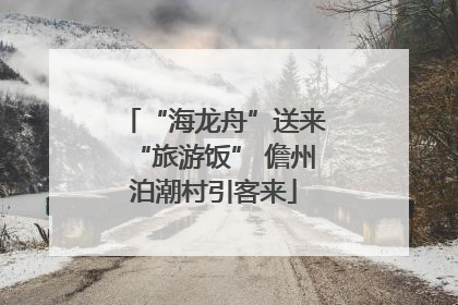 “海龙舟”送来“旅游饭” 儋州泊潮村引客来