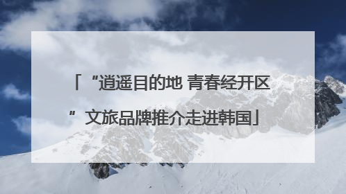 “逍遥目的地 青春经开区”文旅品牌推介走进韩国