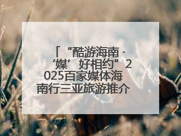 “酷游海南 ·‘媒’好相约”2025百家媒体海南行三亚旅游推介活动启动