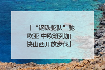 “钢铁驼队”驰欧亚 中欧班列加快山西开放步伐