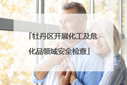 牡丹区开展化工及危化品领域安全检查