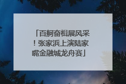 百舸奋楫展风采！张家浜上演陆家嘴金融城龙舟赛