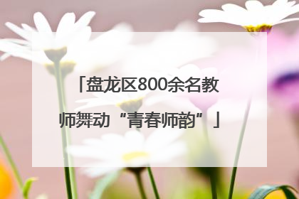盘龙区800余名教师舞动“青春师韵”