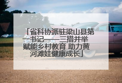 省科协派驻梁山县第一书记——三措并举 赋能乡村教育 助力黄河滩娃健康成长