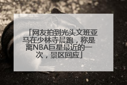 网友拍到光头文班亚马在少林寺晨跑，称是离NBA巨星最近的一次，景区回应