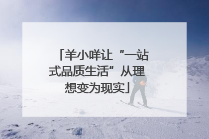羊小咩让“一站式品质生活”从理想变为现实