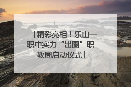 精彩亮相！乐山一职中实力“出圈”职教周启动仪式