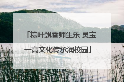 粽叶飘香师生乐 灵宝一高文化传承润校园