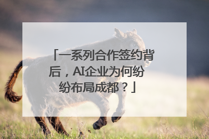 一系列合作签约背后，AI企业为何纷纷布局成都？