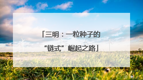 三明：一粒种子的“链式”崛起之路