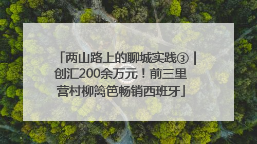 两山路上的聊城实践③｜创汇200余万元！前三里营村柳篱笆畅销西班牙