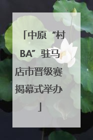 中原“村BA”驻马店市晋级赛揭幕式举办