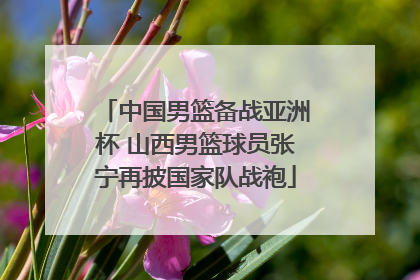 中国男篮备战亚洲杯 山西男篮球员张宁再披国家队战袍