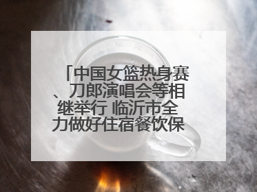中国女篮热身赛、刀郎演唱会等相继举行 临沂市全力做好住宿餐饮保障工作