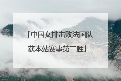 中国女排击败法国队 获本站赛事第二胜