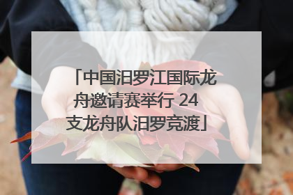 中国汨罗江国际龙舟邀请赛举行 24支龙舟队汨罗竞渡
