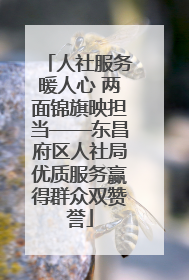 人社服务暖人心 两面锦旗映担当——东昌府区人社局优质服务赢得群众双赞誉