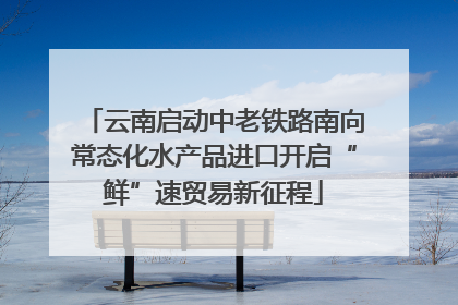 云南启动中老铁路南向常态化水产品进口开启“鲜”速贸易新征程