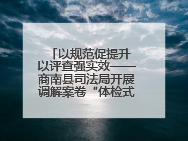 以规范促提升 以评查强实效——商南县司法局开展调解案卷“体检式”评查行动