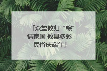 众望攸归“粽”情家国 攸县多彩民俗庆端午