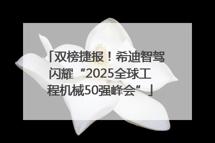 双榜捷报！希迪智驾闪耀“2025全球工程机械50强峰会”