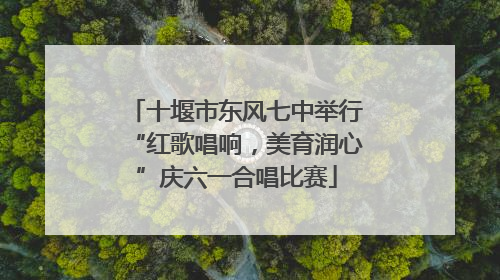 十堰市东风七中举行“红歌唱响，美育润心”庆六一合唱比赛