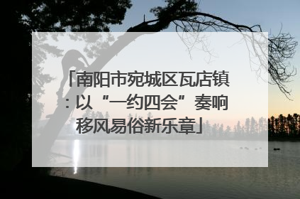 南阳市宛城区瓦店镇：以“一约四会”奏响移风易俗新乐章
