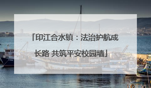 印江合水镇：法治护航成长路 共筑平安校园墙