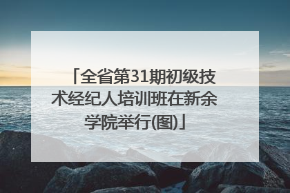 全省第31期初级技术经纪人培训班在新余学院举行(图)