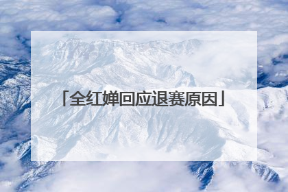 全红婵回应退赛原因