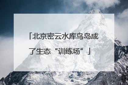北京密云水库鸟岛成了生态“训练场”