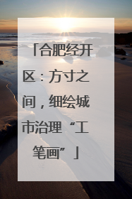 合肥经开区：方寸之间，细绘城市治理“工笔画”