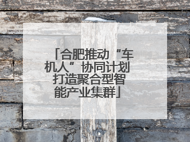 合肥推动“车机人”协同计划 打造聚合型智能产业集群