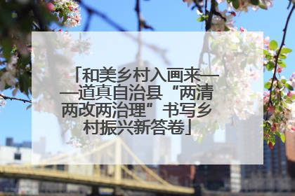 和美乡村入画来——道真自治县“两清两改两治理”书写乡村振兴新答卷