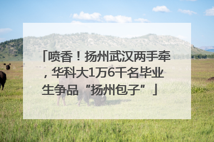 喷香！扬州武汉两手牵，华科大1万6千名毕业生争品“扬州包子”