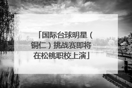 国际台球明星（铜仁）挑战赛即将在松桃职校上演