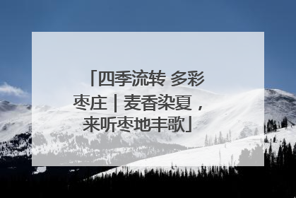 四季流转 多彩枣庄｜麦香染夏，来听枣地丰歌