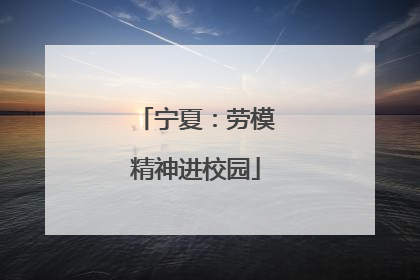 宁夏：劳模精神进校园