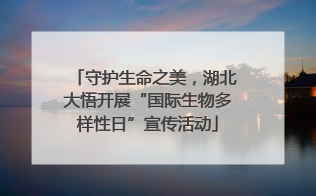 守护生命之美，湖北大悟开展“国际生物多样性日”宣传活动