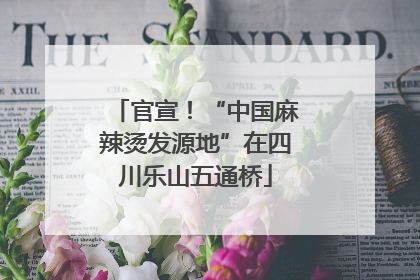 官宣！“中国麻辣烫发源地”在四川乐山五通桥