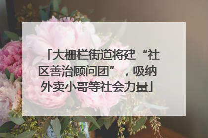 大栅栏街道将建“社区善治顾问团”，吸纳外卖小哥等社会力量
