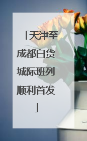 天津至成都白货城际班列顺利首发