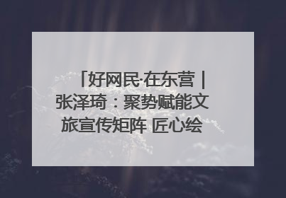 好网民·在东营｜张泽琦：聚势赋能文旅宣传矩阵 匠心绘就东营诗与远方